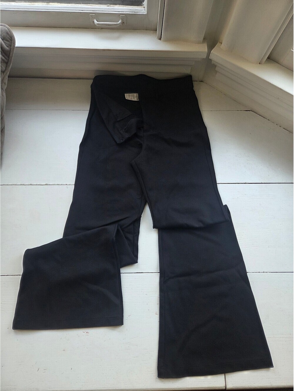 Old Navy Women's Black Flare Trousers Size 8